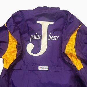 Vintage Boathouse Sports Windbreaker Jacket Polar Bears Purple Yellow USA Made L